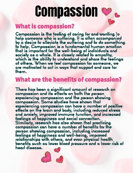 Preview of Compassion Lesson and Lesson Plan