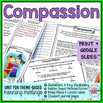 Morning Meeting Activities for Compassion - Theme in Literature