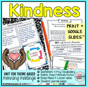 Kindness Activities | Kindness Morning Meeting Theme in Literature