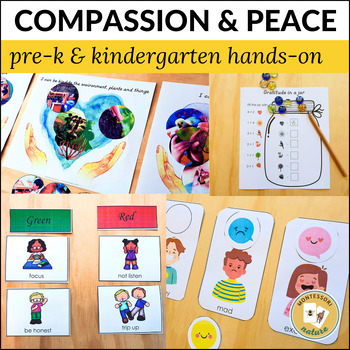 Preview of Preschool and Kindergarten Compassion and Peace Pack