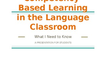 Preview of Competency-Based Language Learning: PowerPoint for Students