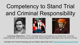 Competency to Stand Trial and Criminal Responsibility - Pear Deck