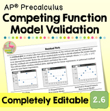 Competing Function Model Validation (Unit 2 AP Precalculus)
