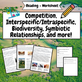 Competition in Ecosystems Reading + Worksheet