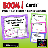 Complementary Supplementary Angles with BOOM Cards Digital 