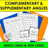 Complementary and Supplementary Bingo Game Task Card Activity