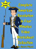 Complete 4 Minute American Revolution Video Worksheet Collection