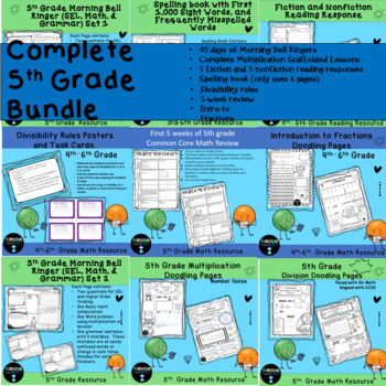 Preview of Complete 5th Grade Bundle (Everything you need in one place)