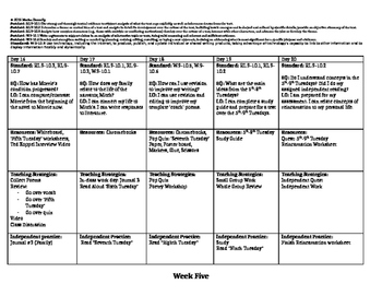 Complete 6 Week Unit Plan for Tuesdays with Morrie | TpT