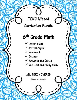 Preview of Complete 6th Grade Math Curriculum Bundle - 6th Grade