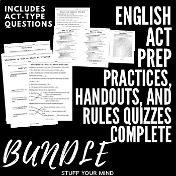 Preview of Complete ACT Prep Bundle - Printable