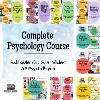 Preview of Complete AP/Regular Psychology Course - Lectures and Guided Notes!