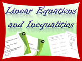 Complete Algebra 2 Unit on linear equations and inequalities