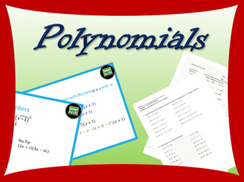 Preview of Complete Algebra 2 unit on polynomials with powerpoints