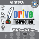 Complete Algebra - EDITABLE Slides / INB/ Warm-Ups / Notes