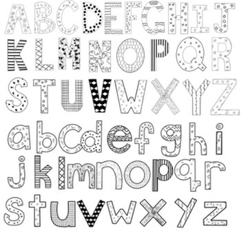Complete Alphabet Clip Art Set by Ms Seiden Creates | TpT