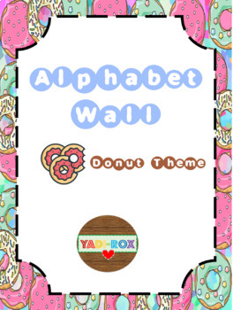 Preview of Alphabet Word Wall Kit - Donuts