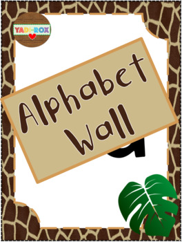 Preview of Alphabet Word Wall Kit - Jungle