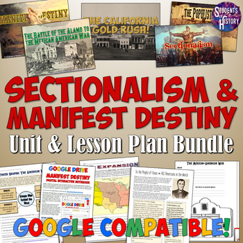 Preview of Manifest Destiny, Sectionalism, and Reform Unit Plan Bundle