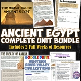 Ancient Egypt Unit Plan Bundle: Map, Projects, Activities,