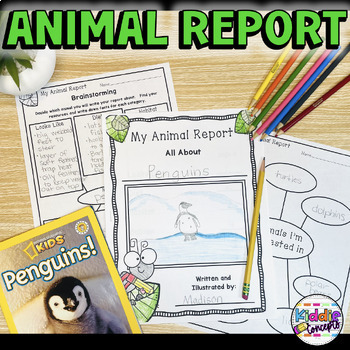 Preview of Animal Research Report Project for First Grade or Second Grade