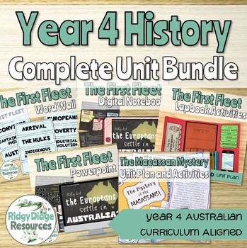 Preview of Complete Australian Curriculum 8.4 Year 4 History Units Bundle