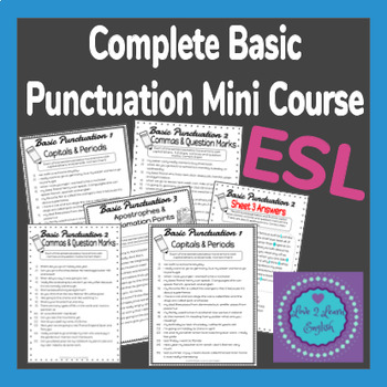 Preview of Complete Basic Punctuation Mini Course For ESL