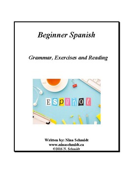 Preview of Beginner Spanish Workbook:Español para principiantes: 72 pgs (EDITABLE) 40% off!