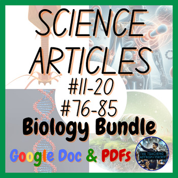 Preview of Complete Biology Science 20 Article Set Life Science (Google Version)