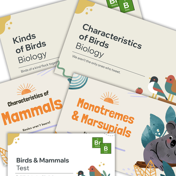 Preview of Complete Birds and Mammals Biology Unit