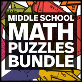 Complete Bundle of Middle School Math Puzzles