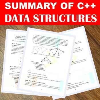 Preview of Complete C++ Data Structures Cheat sheets Summarized in only 72 PAGES.
