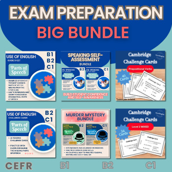 Preview of Complete Cambridge Exam Prep Bundle: FCE & CAE Speaking, Use of English & more!