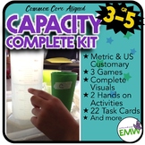 Capacity Activity Kit US Customary/Metrics - Common Core Aligned