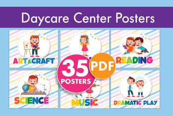Preview of Complete Center Signs Set - 35 Printable Posters