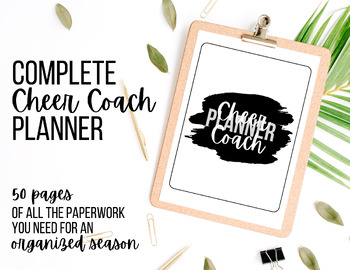 Preview of Complete Cheer Coach Planning Bundle