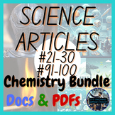 Complete Chemistry Set of 20 Science Articles | Chemical S