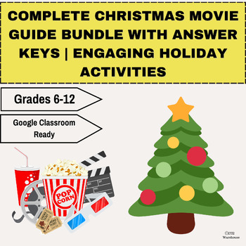 Preview of Complete Christmas Movie Guide Bundle with Answer Keys | Engaging Holiday