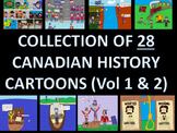 Complete Collection of Canadian History Cartoons (28 Carto