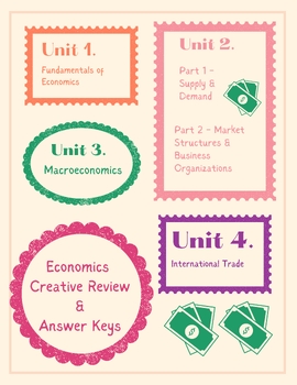 Preview of Complete Creative Review - Economics & Personal Finance - Answer Key Included