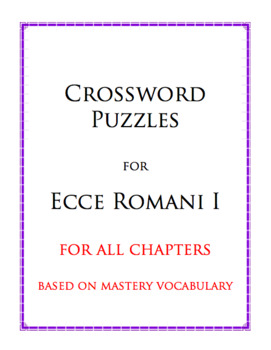 Preview of Crossword Puzzles for Ecce Romani I (All Chapters)
