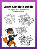 Complete Crown Bundle - 18 Original Crowns to Cut-Out and Color!