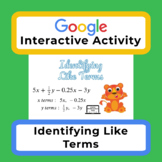 Complete Digital Lesson for E Learning - Identifying Like Terms