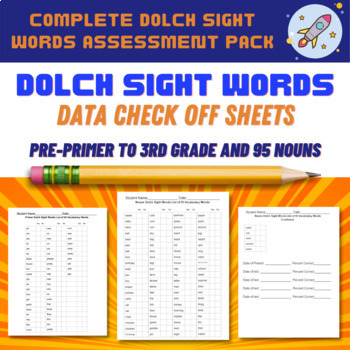 Preview of Complete Dolch Sight Words Assessment Pack