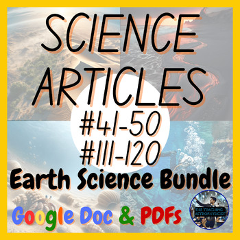 Preview of Complete Earth Science 20 Article Set Geoscience (Google Version)