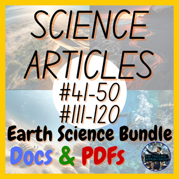 Preview of Complete Earth Science 20 Article Set Geoscience (Offline Version)