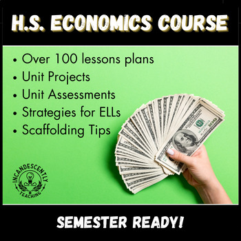 Preview of Complete Economics Course - Entire Semester - Print & Digital - High School