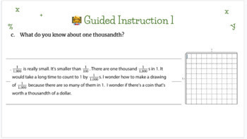 Preview of Complete & Editable iM 5th Grade Unit 5 Lessons 1-9 Slides with Timers