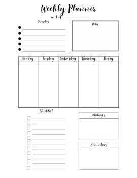 Complete Editable or Printable Secondary Teacher Planner 1 Prep | TPT