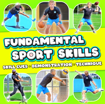 Preview of Complete Elementary PE - Fundamental sport skills (slides + videos)